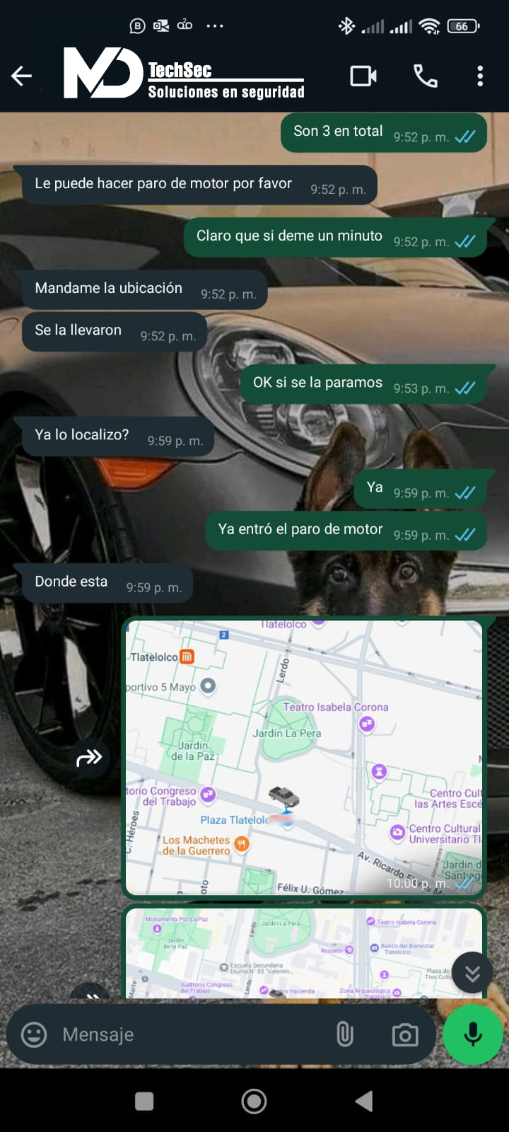 Recuperacion de vehiculo mdtechsec